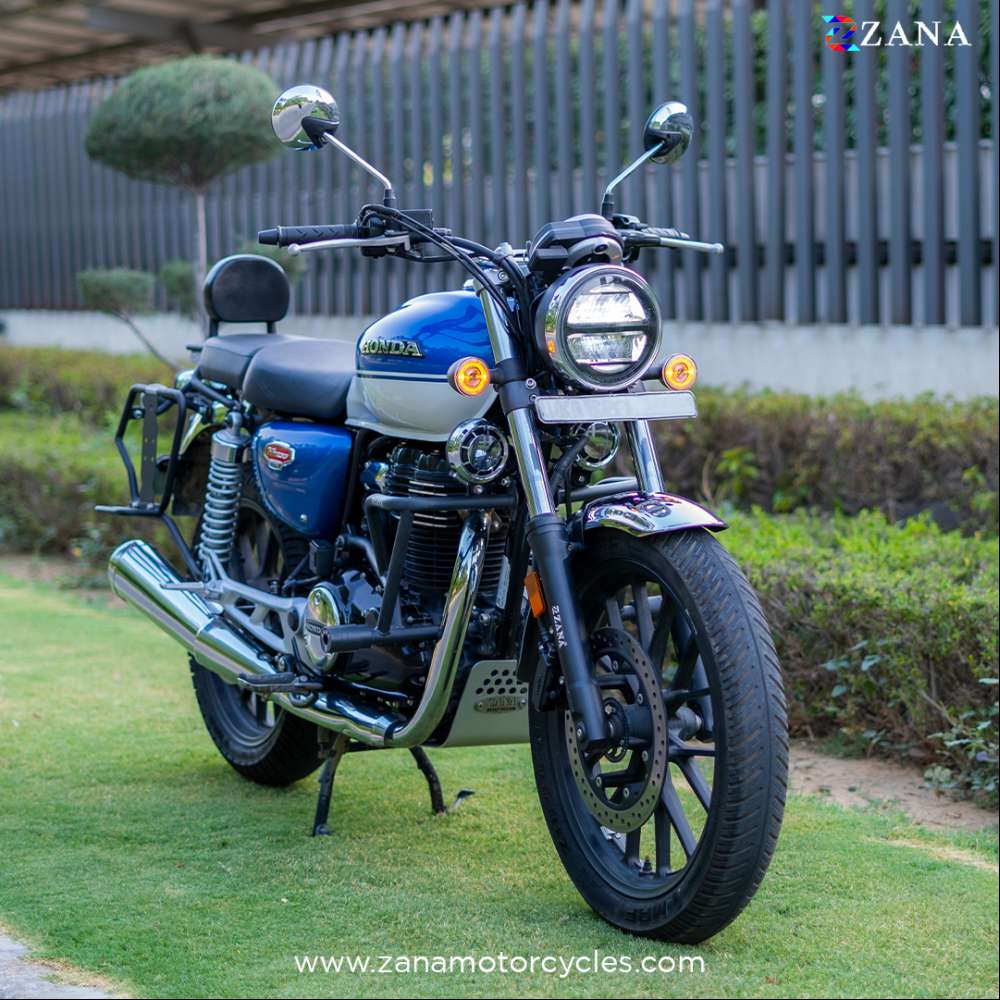 Honda CB350/ H'ness Zana Crash Guard with slider texture Matt Black - Image 3