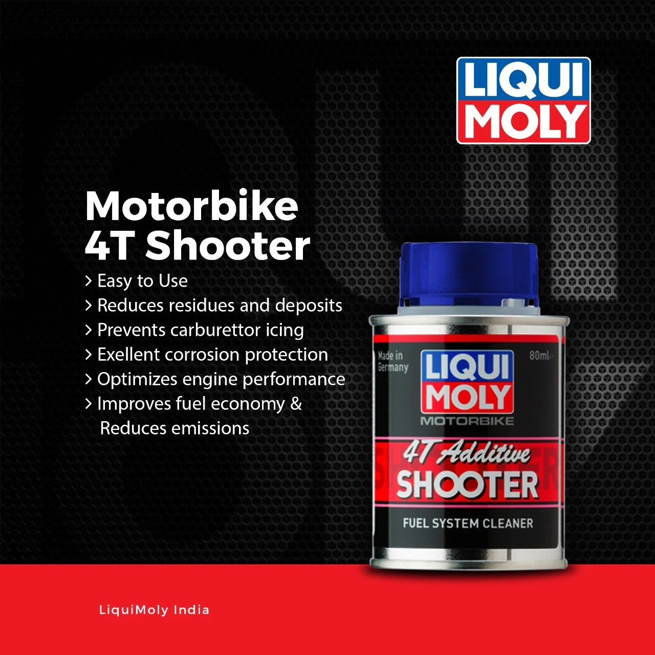 Liqui Moly Motorbike Fuel system cleaner 80 ML - Image 3