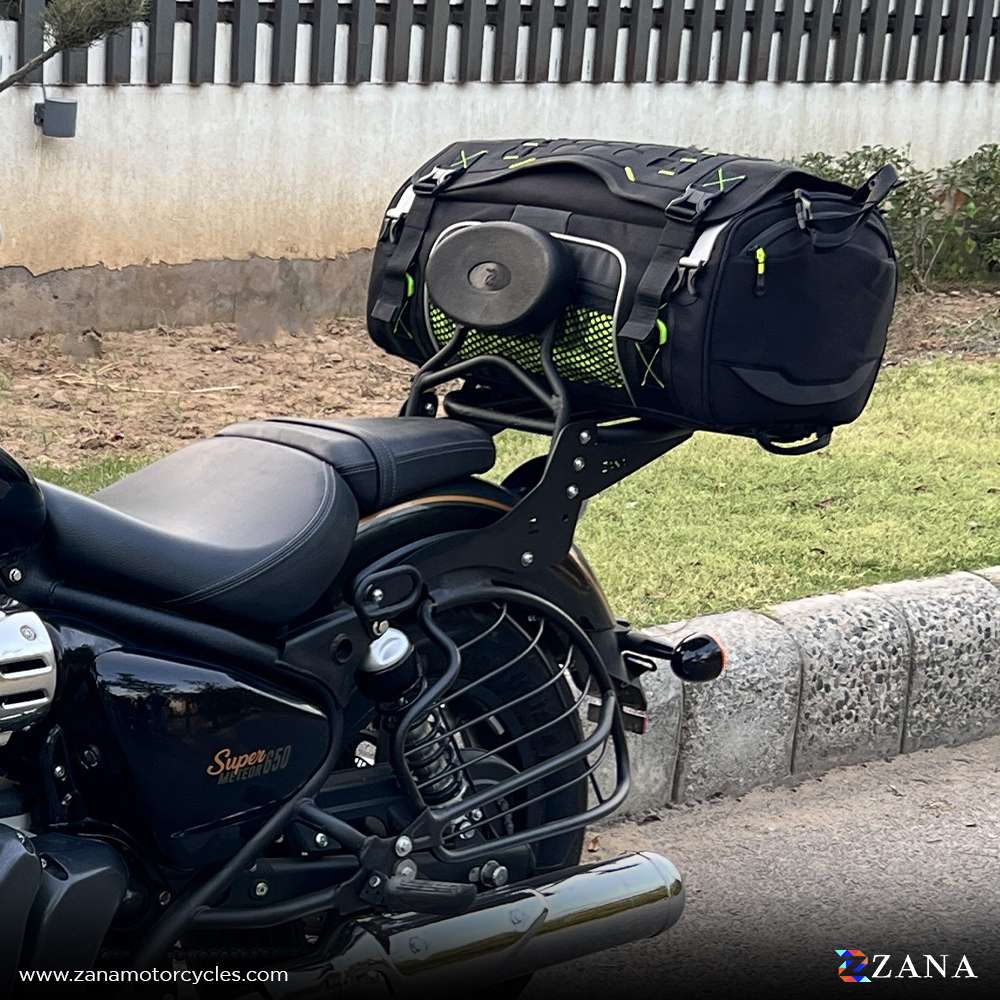 Royal Enfield Super Meteor 650 Zana Back carrier with Pillion back rest - Image 3